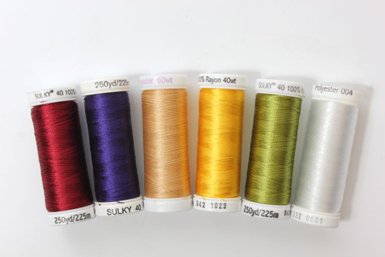 Machine Embroidery Series Rayon vs. Polyester Sulky