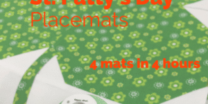 St. Patty's Day placemats tutorial image.