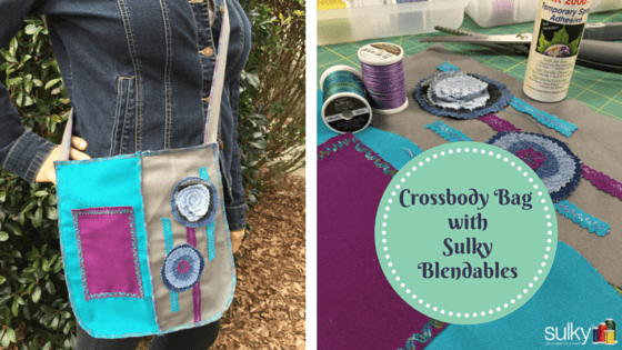 Denim Messenger Bag with Amy Barickman 