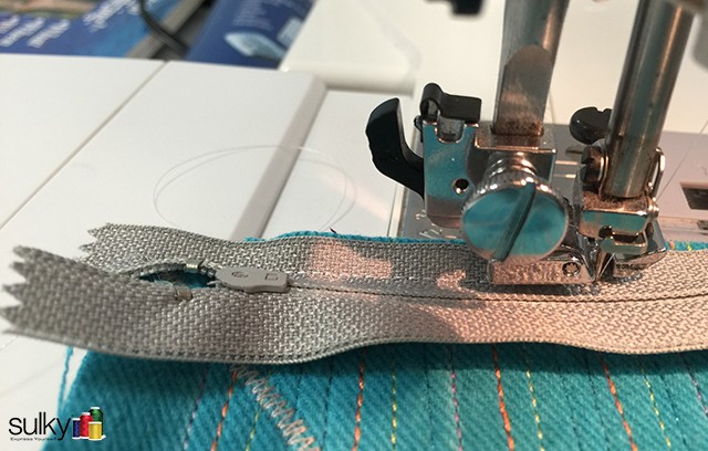 computer bag sewing zipper 2