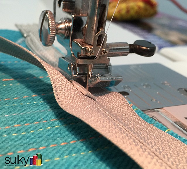 computer bag sewing zipper