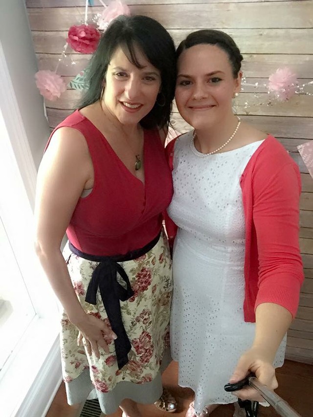 Kaela and me at her bridal shower!