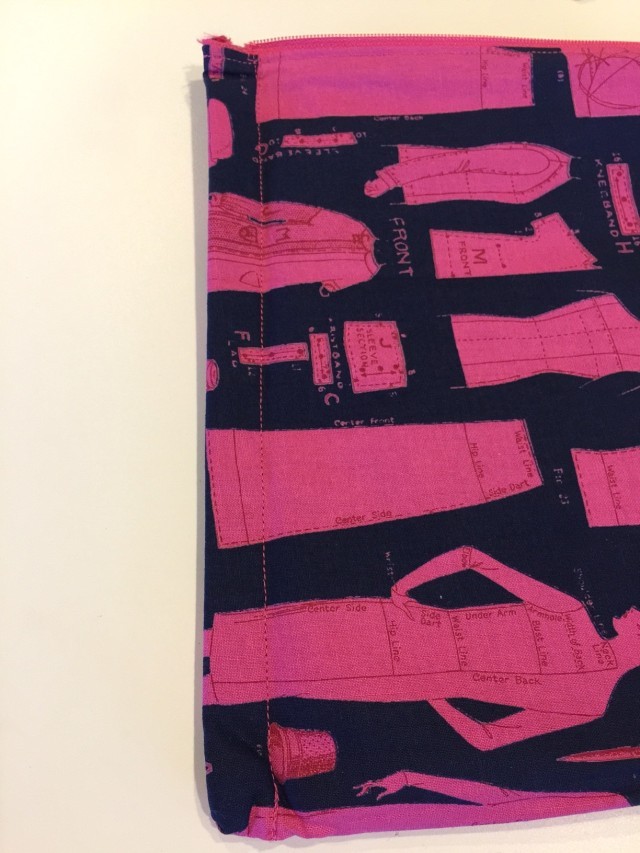 zipper bag side seam