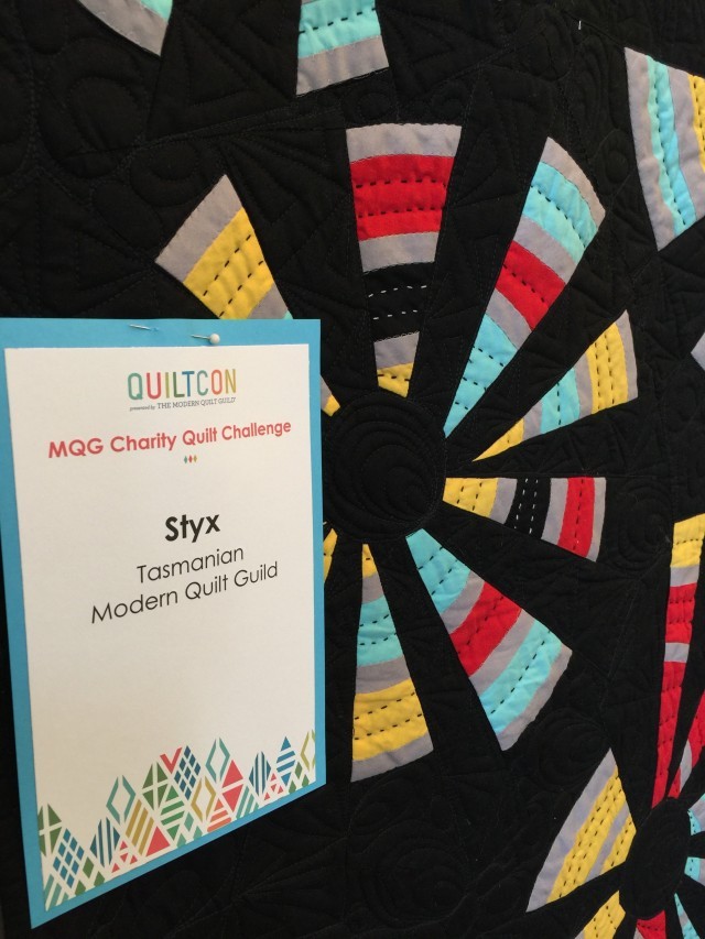 Charity Quilt from the Tasmanian Modern Quilt Guild