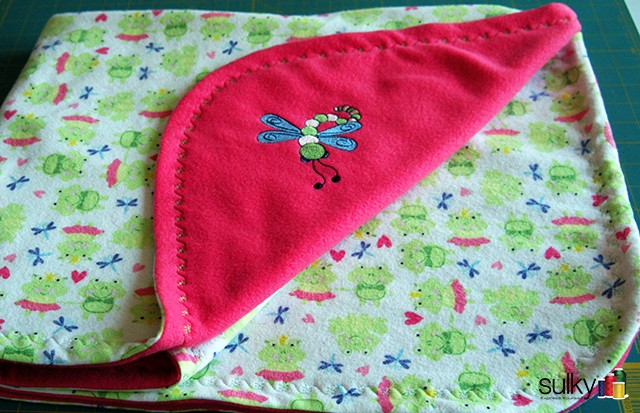 Machine Embroidery Series FREE Baby Blanket Tutorial Sulky