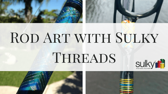 Custom Fishing Rod, Custom Tackle, Bass Rod, Thread Art, Fishing