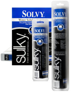 Black and blue Sulky water-soluble marking pens in various sizes.