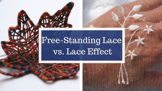 Free-Standing Lace vs. Lace Effect - Sulky