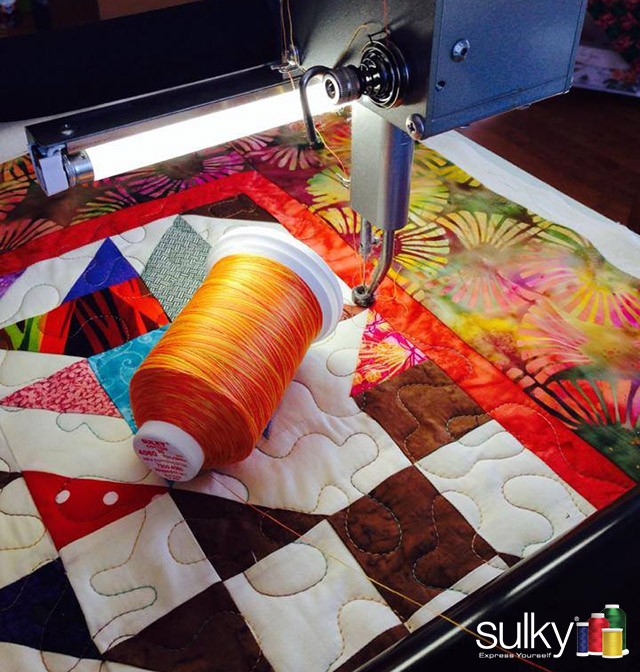 Quilting with Sulky 30 wt. Cotton Blendables Thread