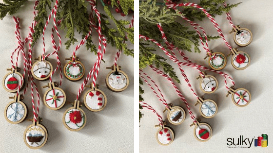 FREE PDF Christmas tree pattern - hand embroidery for beginners 