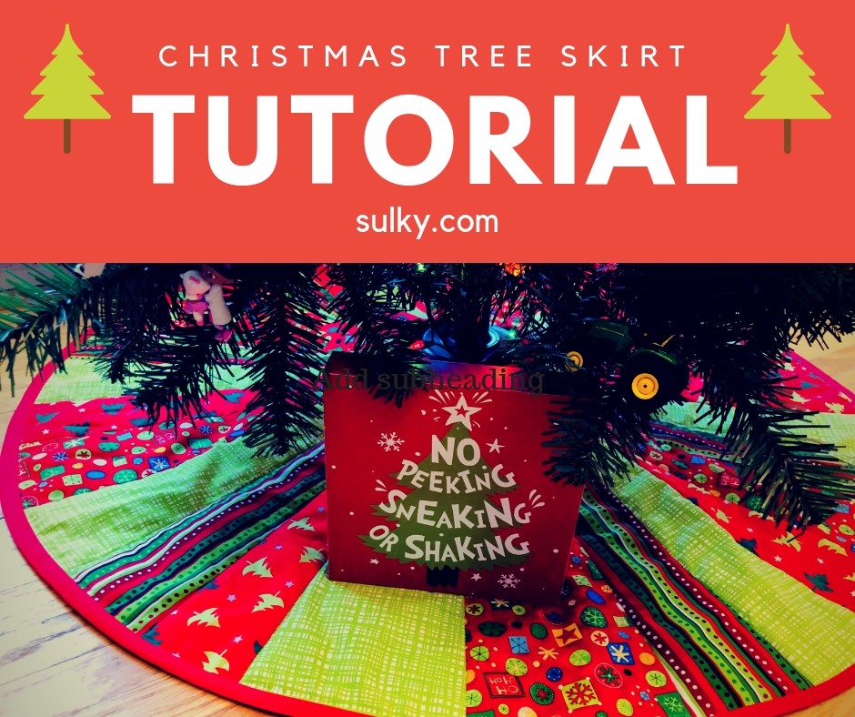 Free Christmas Tree Skirt Tutorial