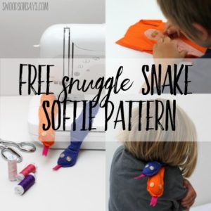 free stuffed snake sewing pattern