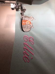 embroider a pillowcase