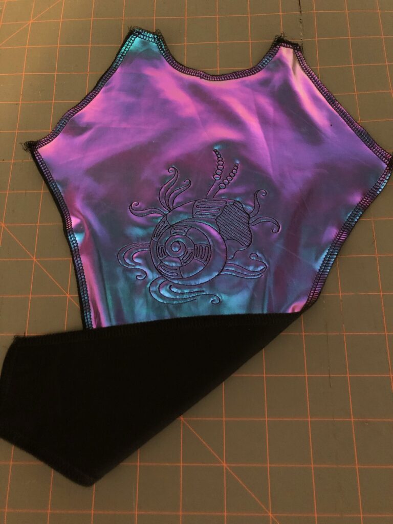 machine embroidery on swimsuits