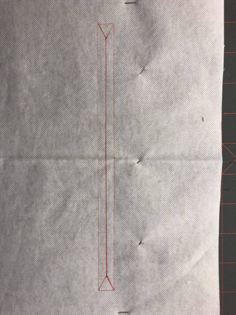 marking zipper opening