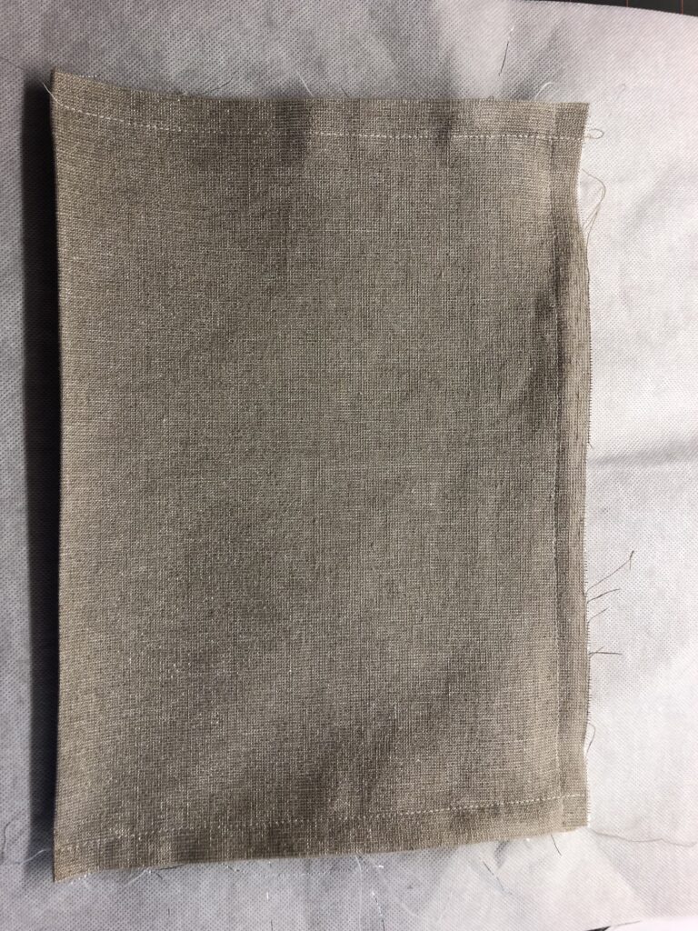 lined zipper pocket