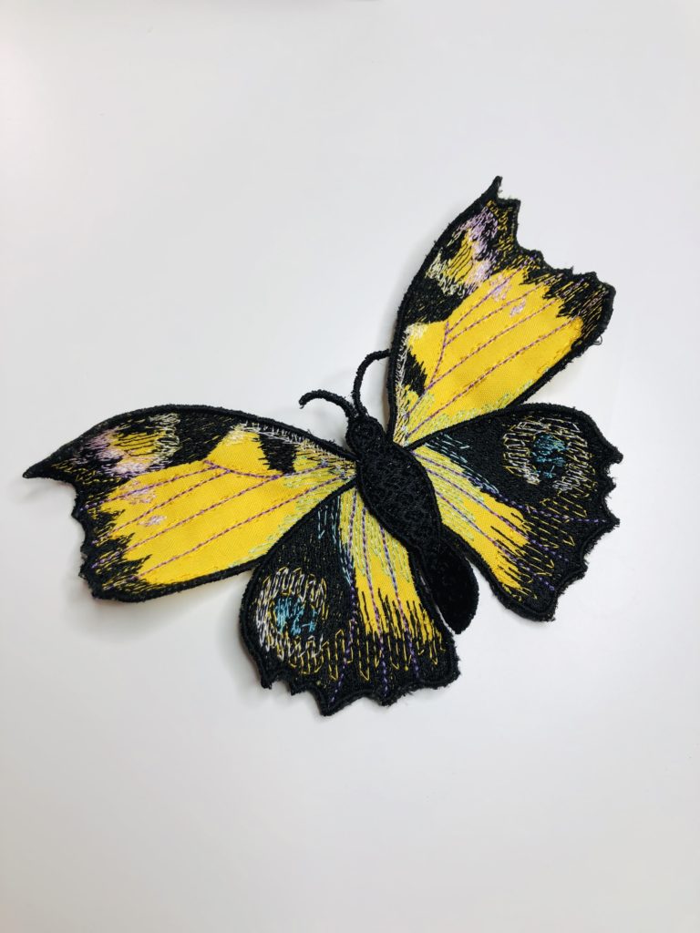 3_D Butterfly Machine Embroidery