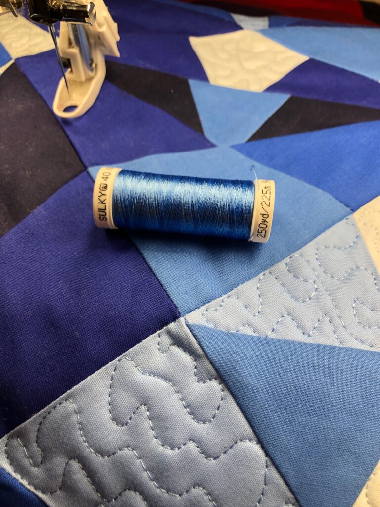 sapphire blue thread hues