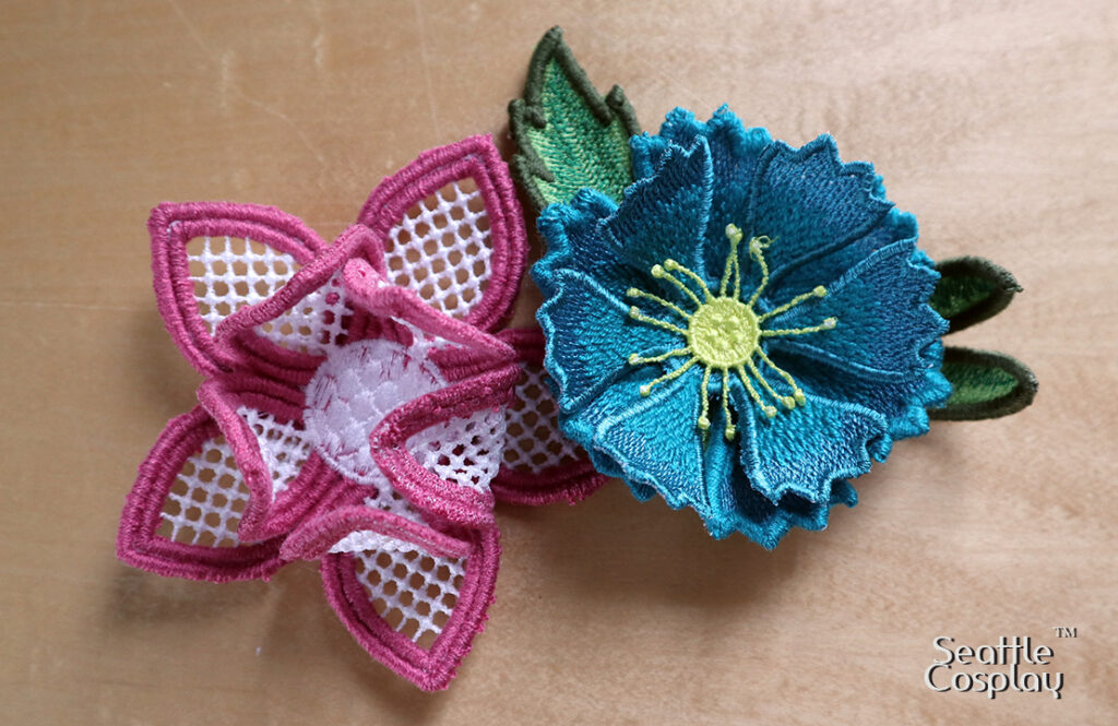 Flower Fascinator using Filaine Thread & Freestanding Lace - Sulky
