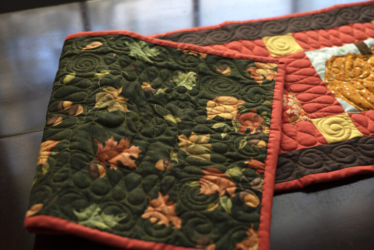 Paper Pieced Pumpkin Table Runner for Fall Decor - Sulky