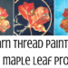 free-motion maple leaf project