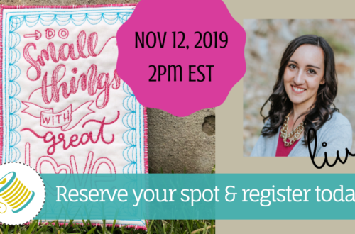 hand lettered quilting webinar