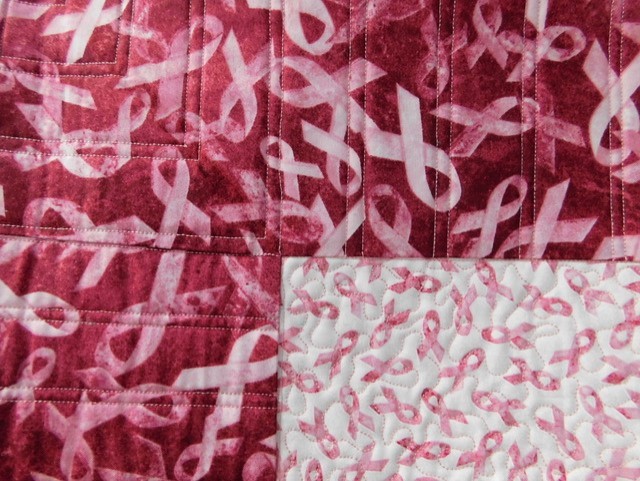 breast cancer quilt piano key quilting