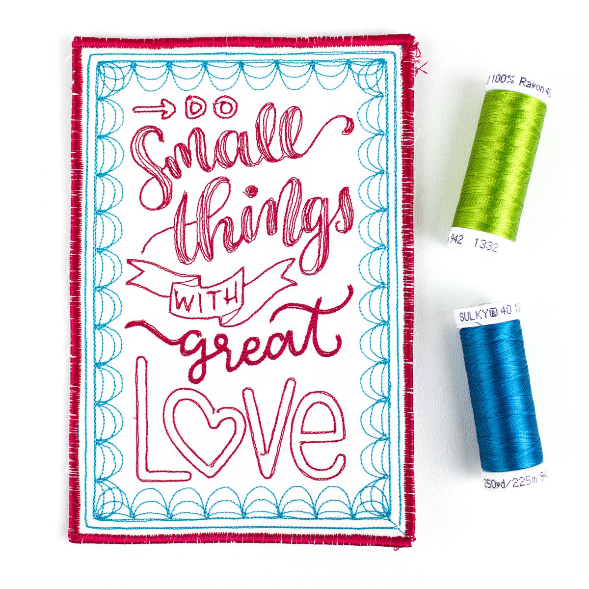 hand lettered quilt kit contents