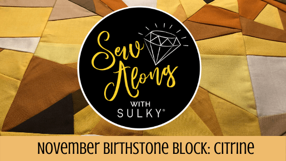 November Birthstone Block: Citrine