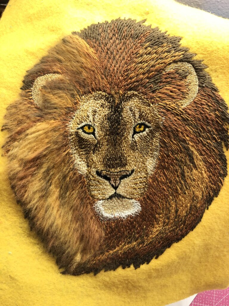 filaine brushed embroidery