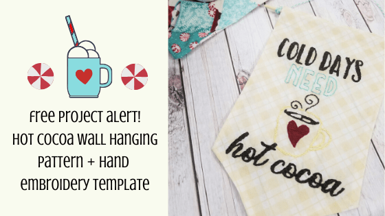 hot cocoa wall hanging