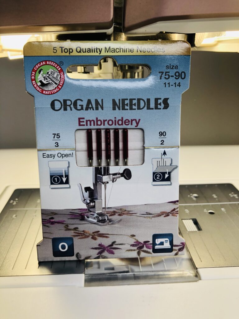 90/14 embroidery needles for metallic thread