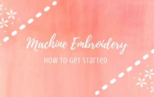 get started with machine embroidery