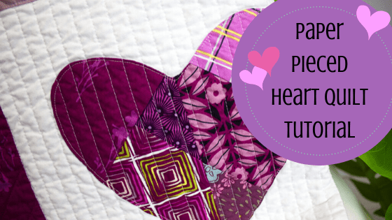 paper pieced heart quilt tutorial