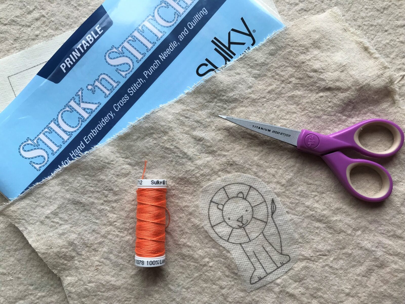 Sulky Sticky Fabri-Solvy – Embroidery Pattern Transfer and