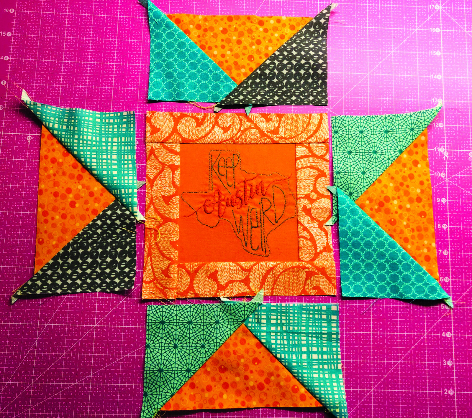 sawtooth star quilt block