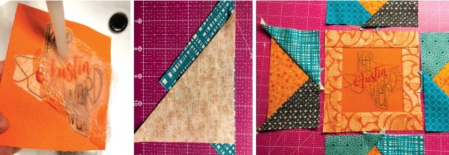 quilt block pillow