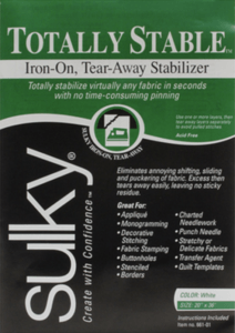 tear away stabilizers for quilting