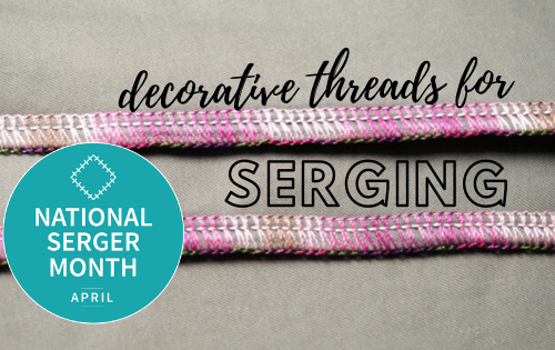 decorative thread for serging