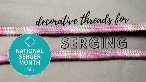 decorative thread for serging