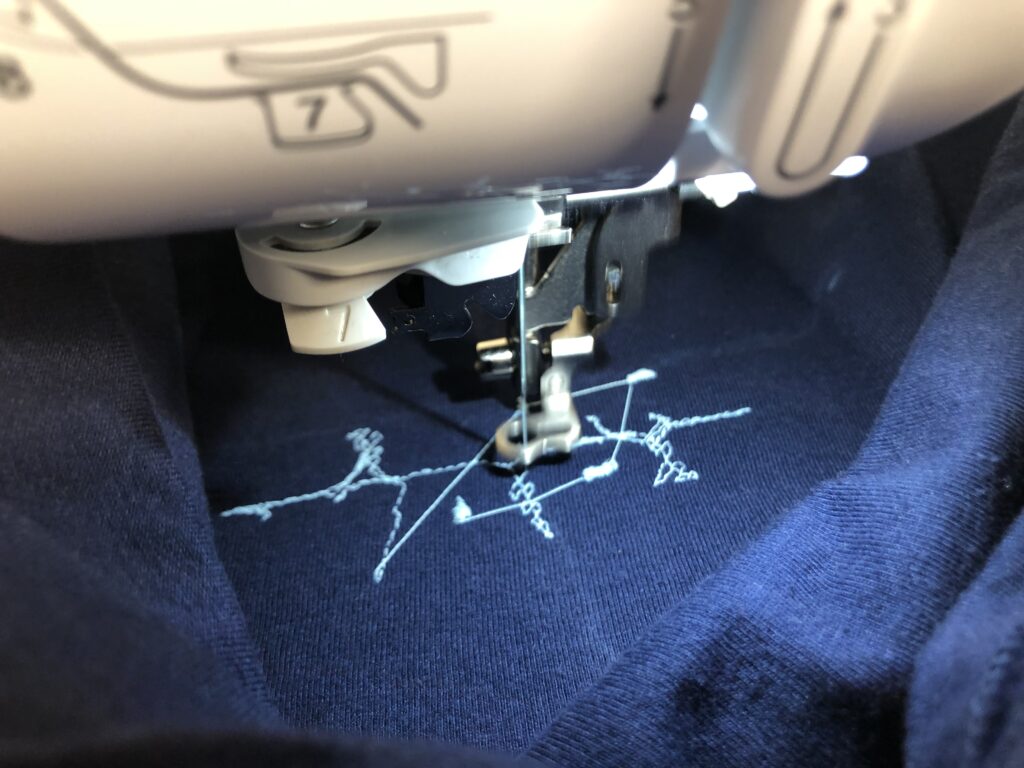 Star Wars embroidery in progress