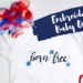 Sulky Born Free Embroiderd Baby Onesie