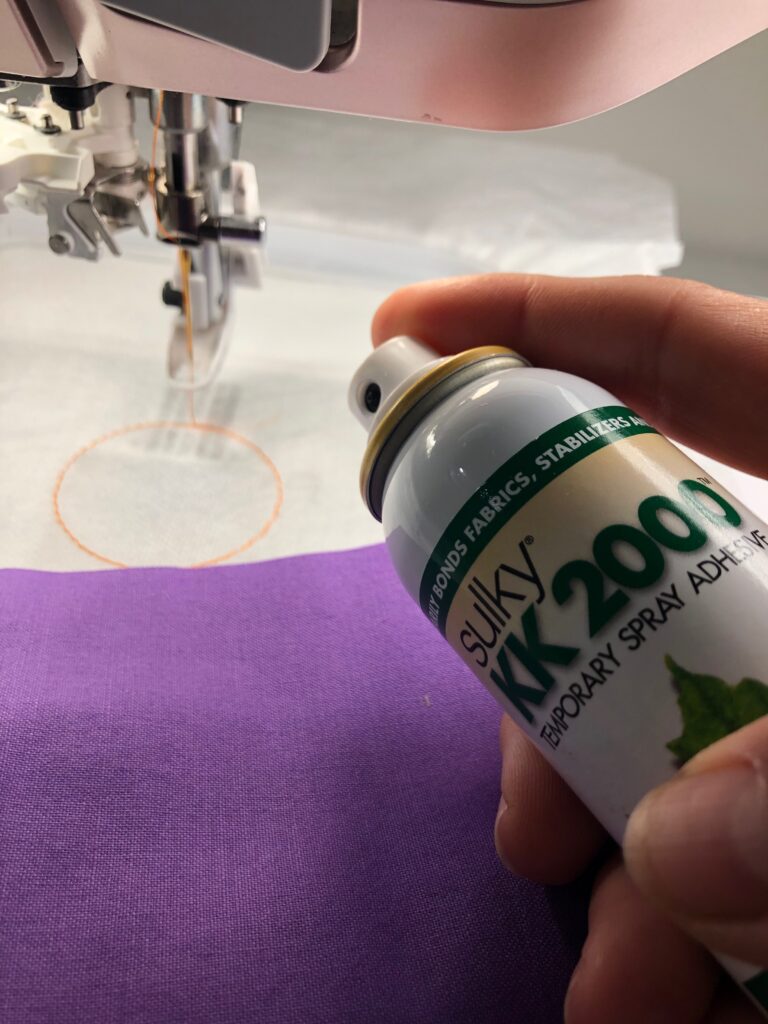 fabric placement stitch