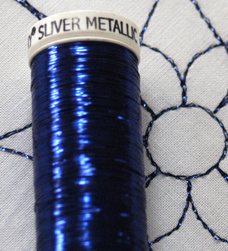 how to sew sliver metallic thread