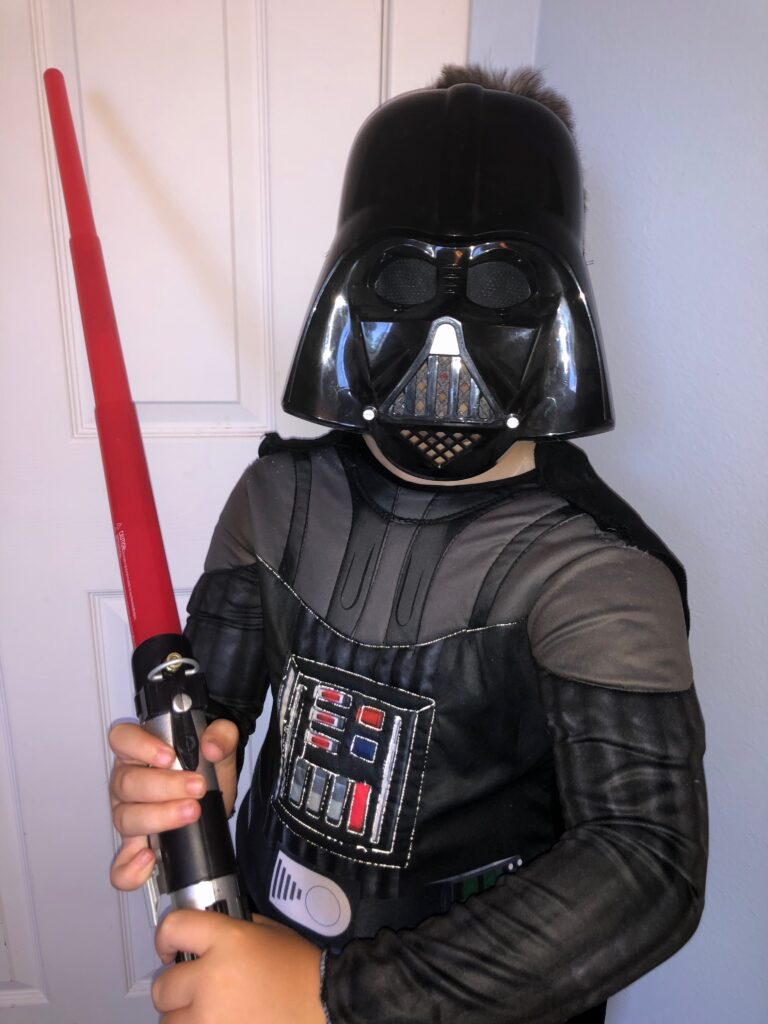 Darth Vader Costume with CRY Reflective Thread