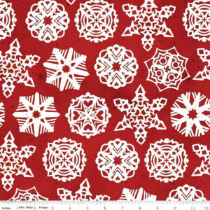 quilt in the hoop snowflake print