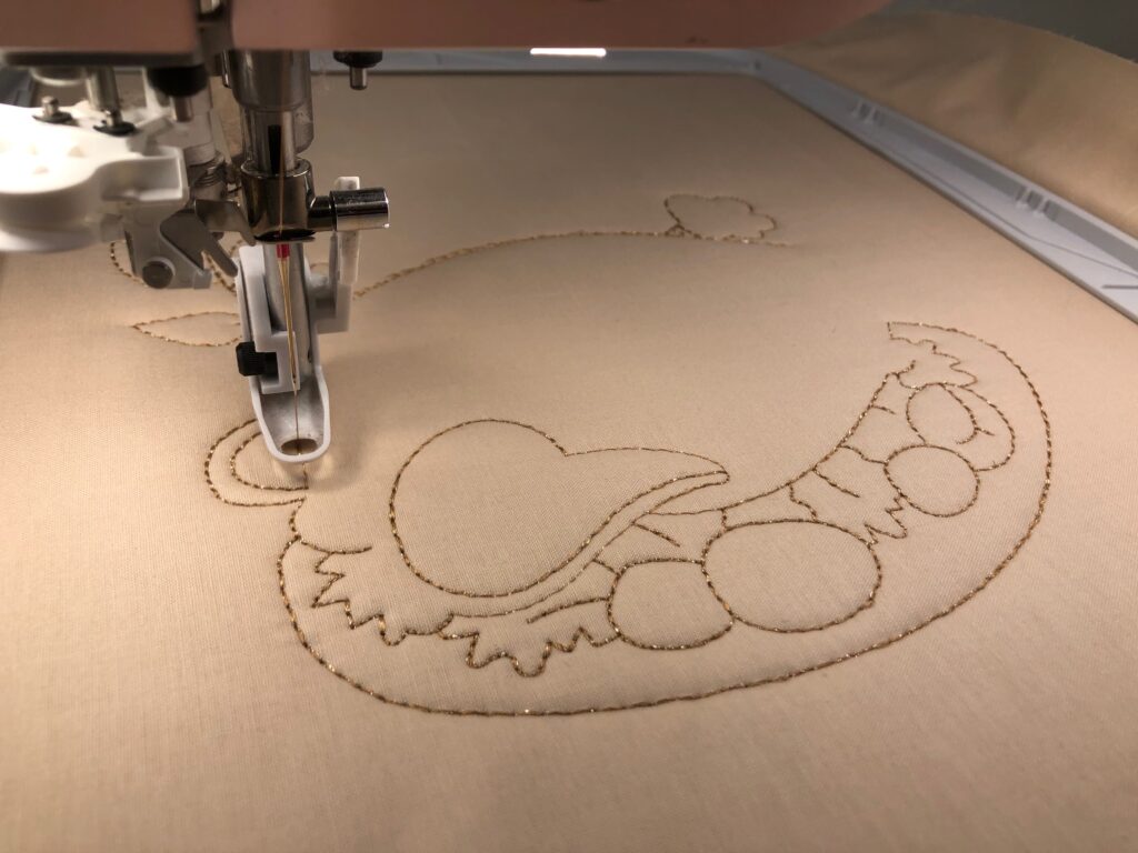 thanksgiving placemats embroidery
