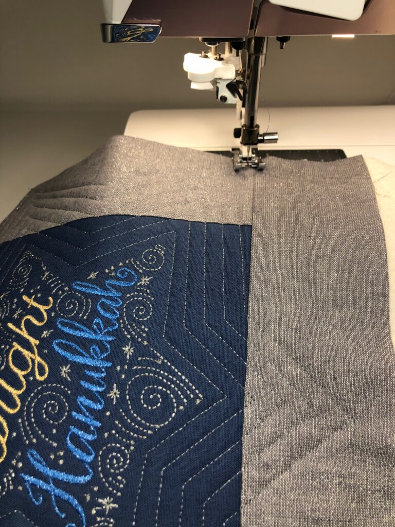 quilting the wall hanging