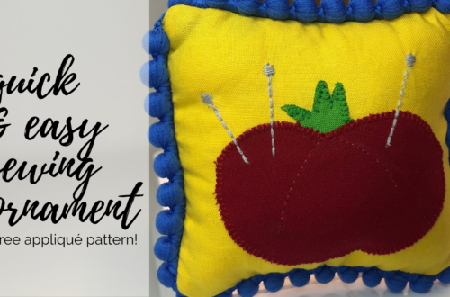 quick & easy sewing ornament