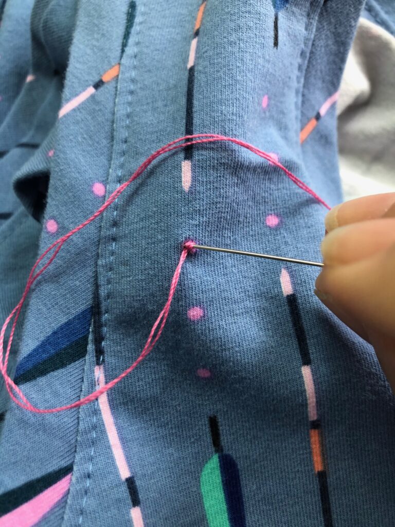 French knot in tank top